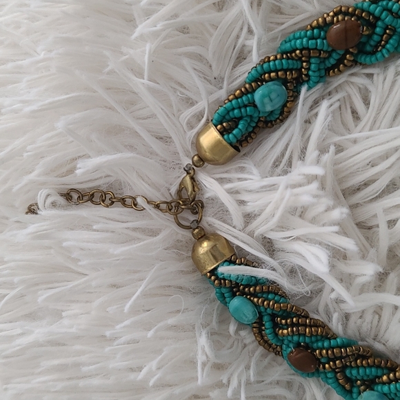 Boho turquoise necklace - Picture 4 of 4